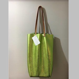 Basil Racuk Metalic Leather Tote Bag